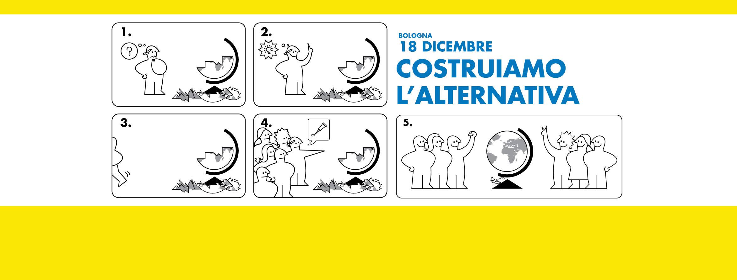 Domenica a Bologna si inizia a “Costruire l’alternativa”