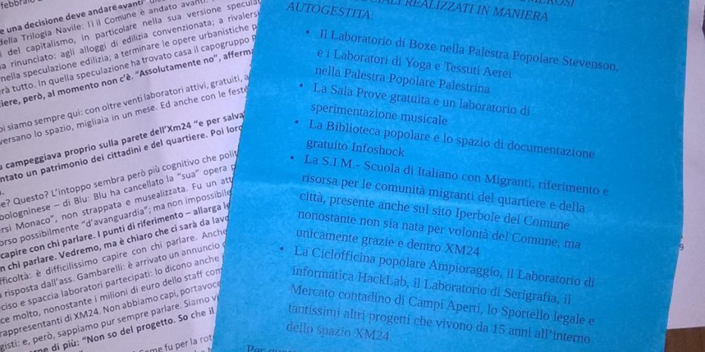 Mi lamento di essere appena uscito dalla assemblea di xm24, qui in Bolognina. Mi lamento di esservi 