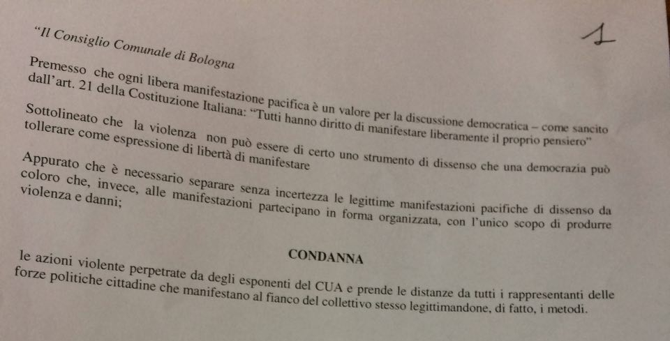 In Consiglio Comunale grande maggioranza trasversale anticostituzionale