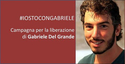 Presidio a Bologna per la liberazione di Gabriele Del Grande