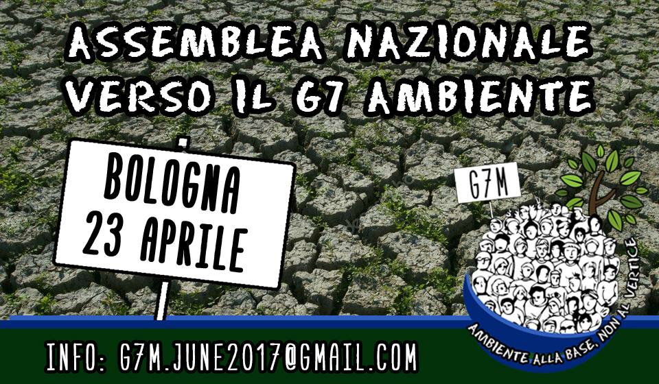 Domenica 23 assemblea nazionale verso il G7 Ambiente di Bologna