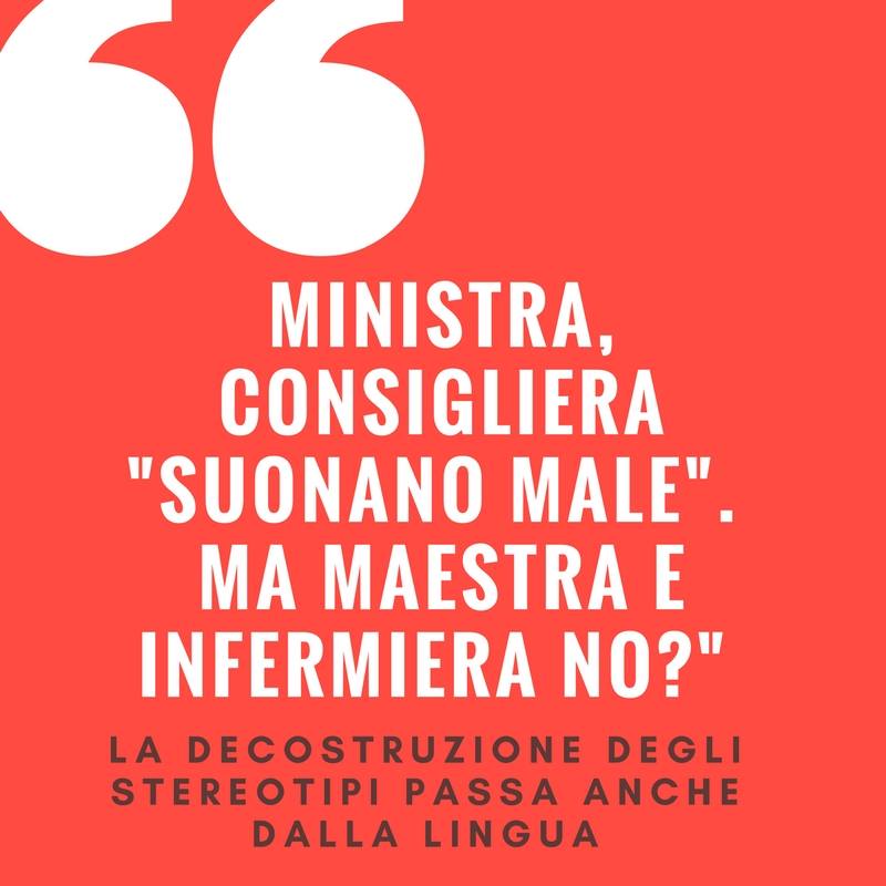 La decostruzione degli stereotipi passa anche dalla lingua