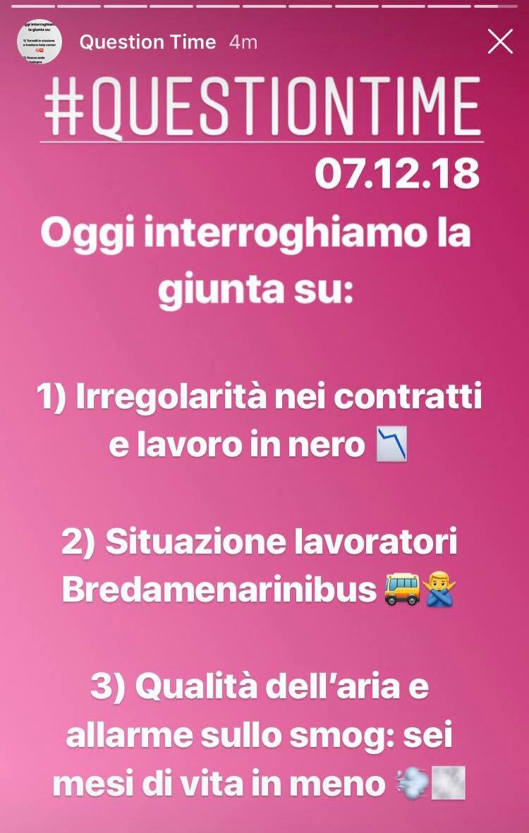 In question time: Irregolarità nei contratti e lavoro in nero, Bredamenaribus e qualità dell’aria