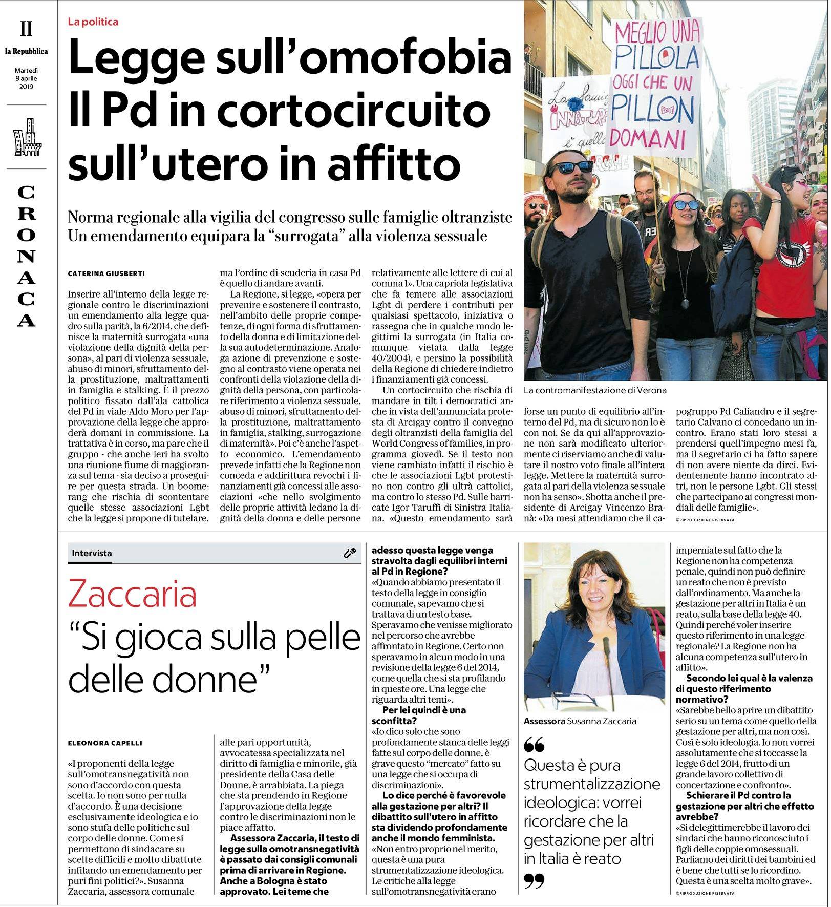 Legge regionale sulla omotransfobia: il Partito Democratico sta con chi stigmatizza o chi protegge?