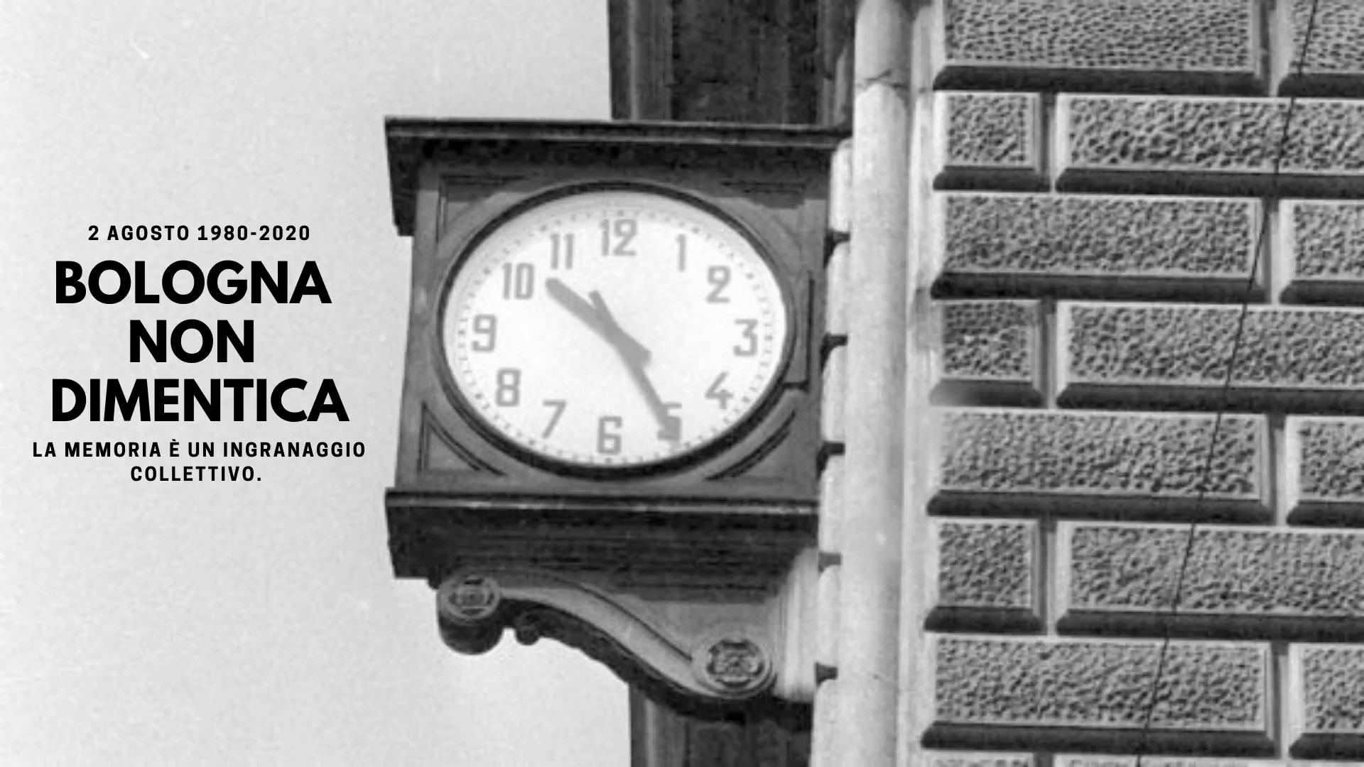 40° Anniversario della strage alla stazione: Il nostro impegno per la memoria