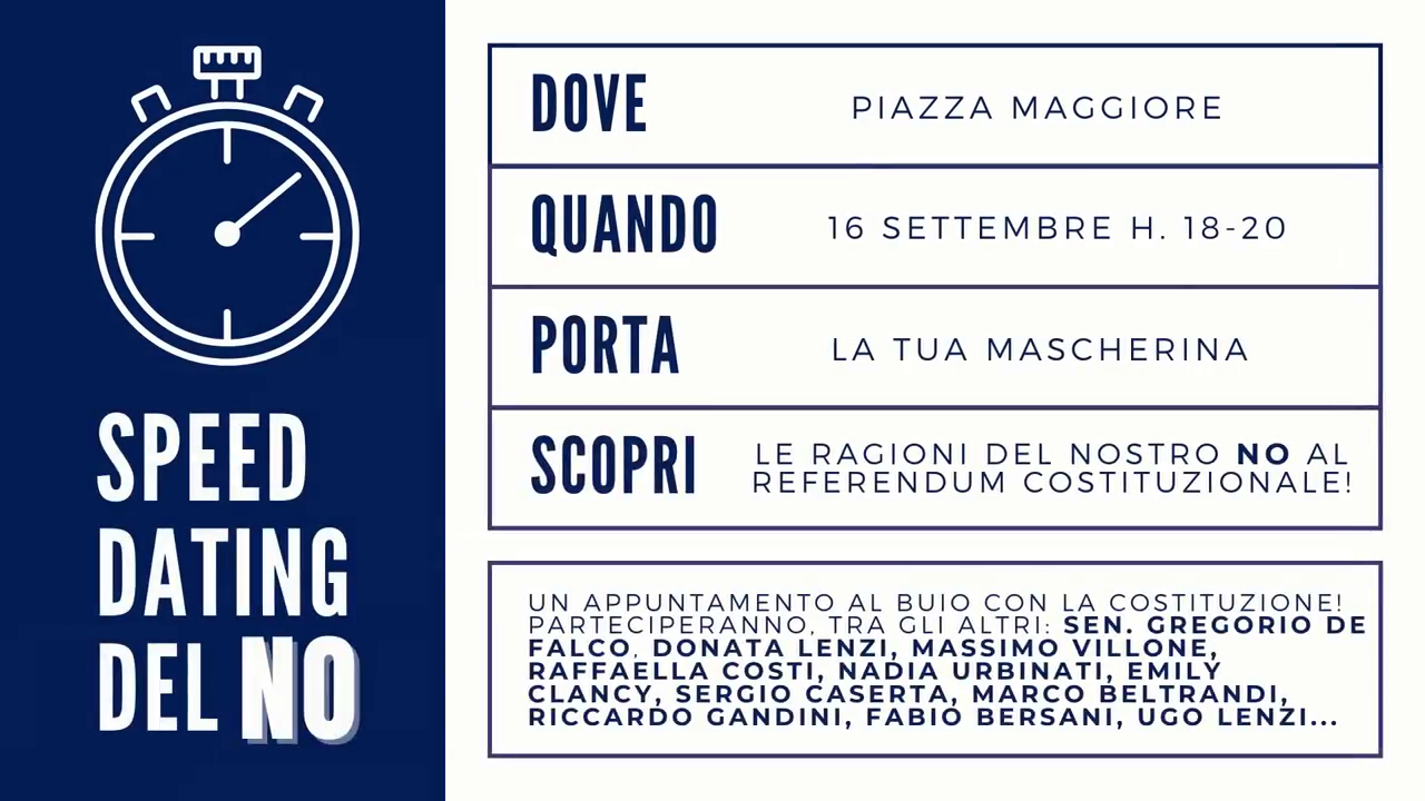 Speeddating per il NO: appuntamento al buio con la Costituzione!