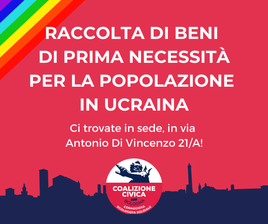 Raccolta beni di prima necessità per la popolazione in Ucraina colpita dalla guerra