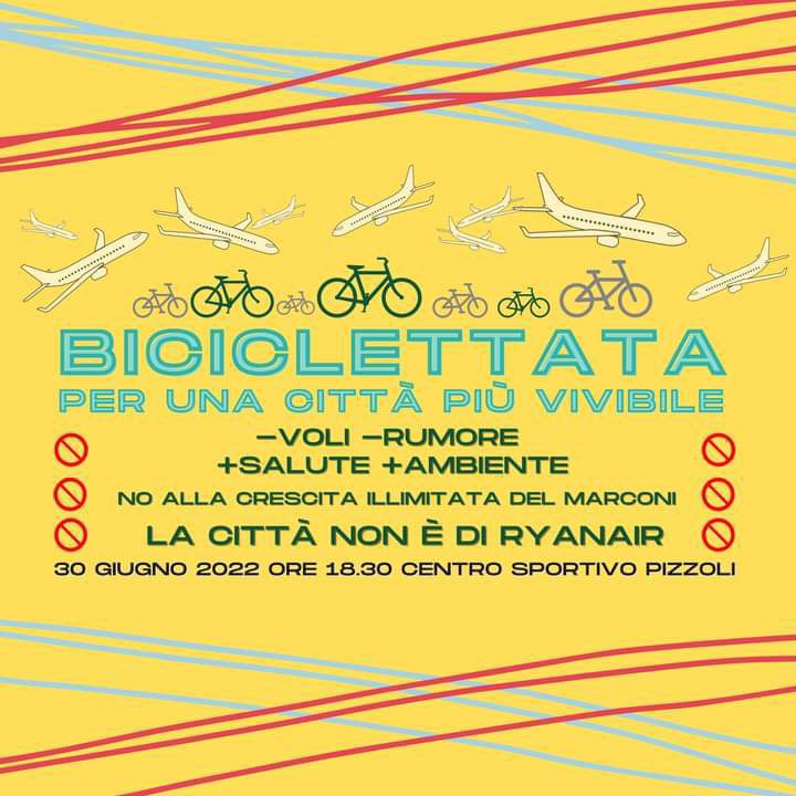 Biciclettata per una città più vivibile. Giovedì 30 giugno dalle 18.30.