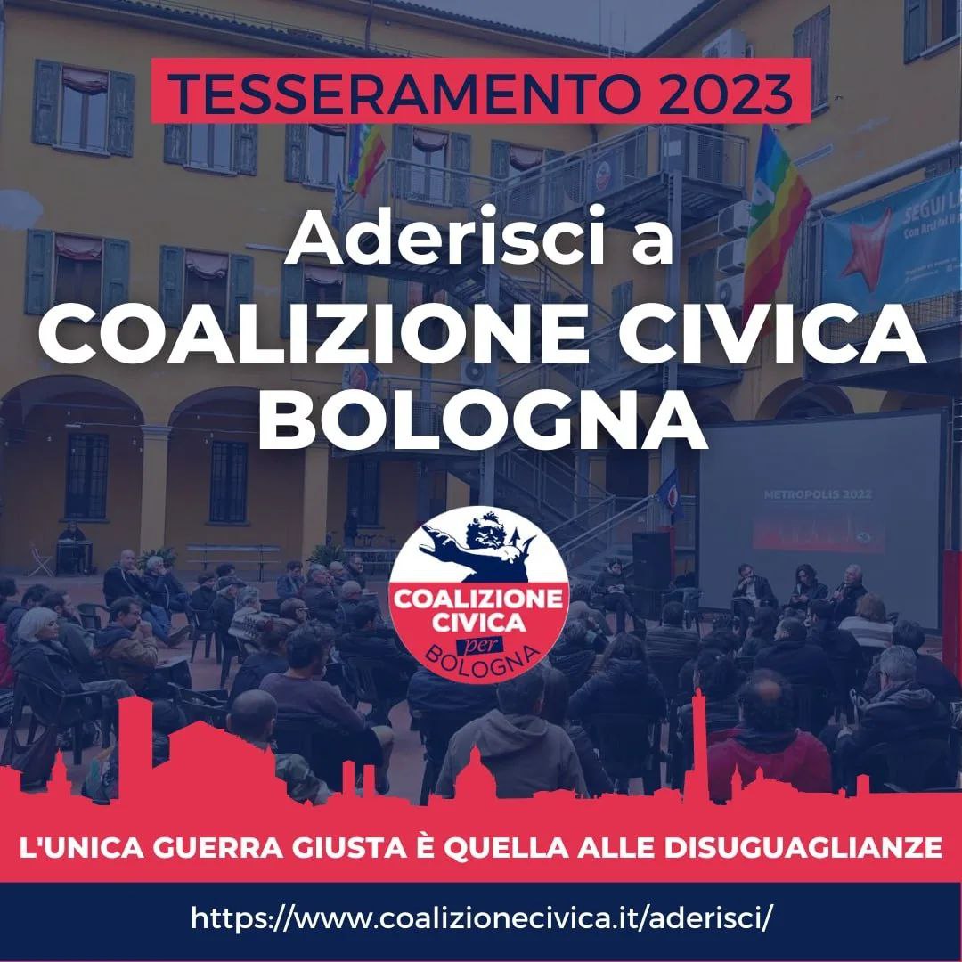 TESSERAMENTO 2023: L’unica guerra giusta è quella alle disuguaglianze!