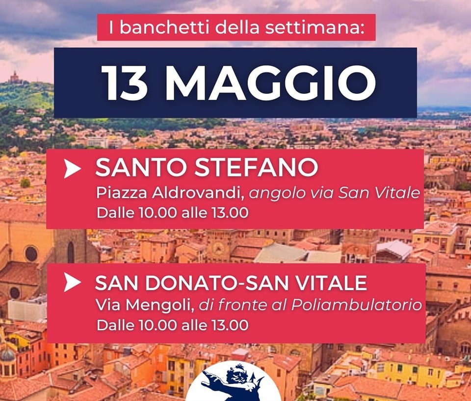 INCONTRIAMOCI NEI QUARTIERI! PROSEGUONO I NOSTRI BANCHETTI IN CITTÀ.