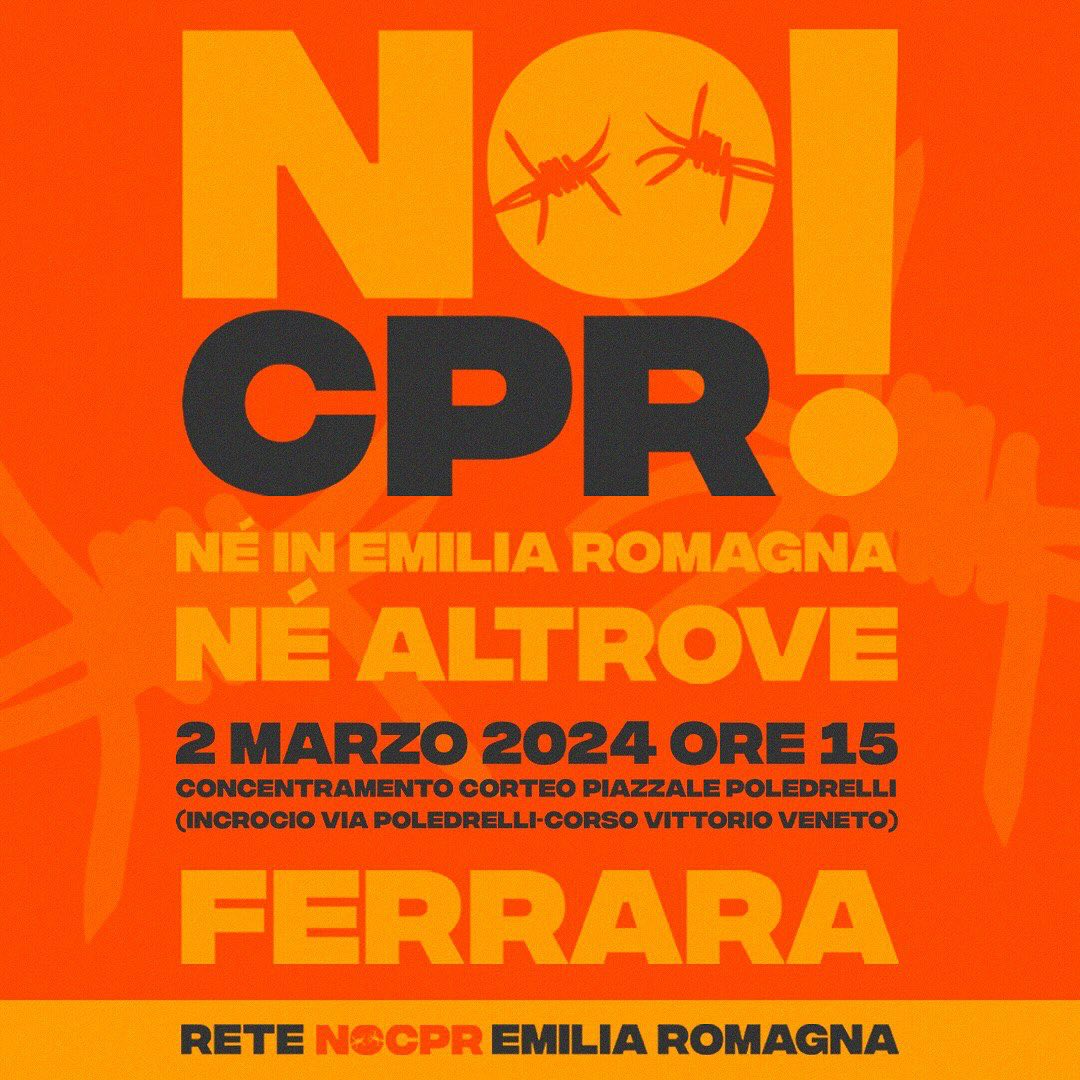 Il 2 marzo a Ferrara!