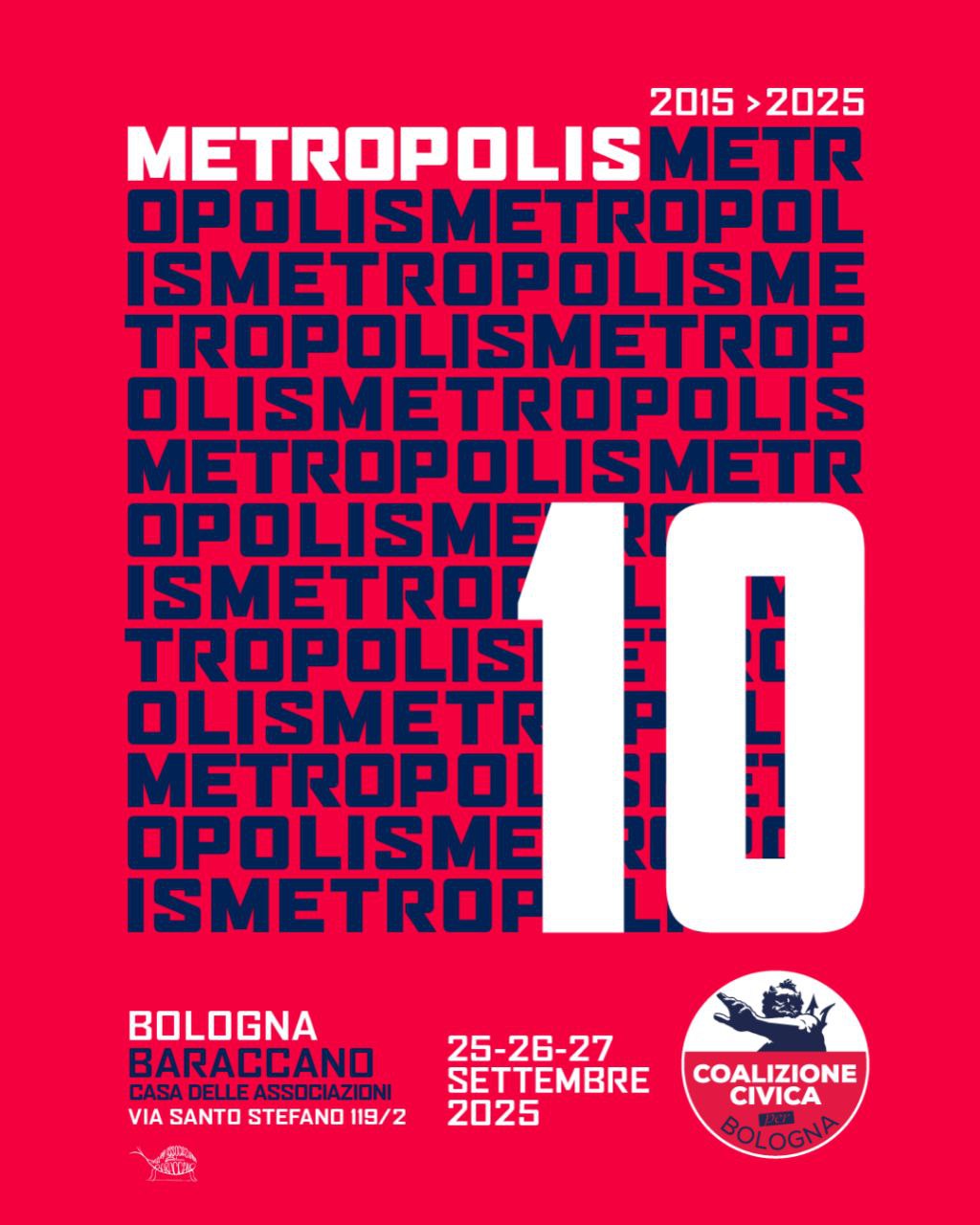 10 ANNI DI COALIZIONE CIVICA: TORNA METROPOLIS!