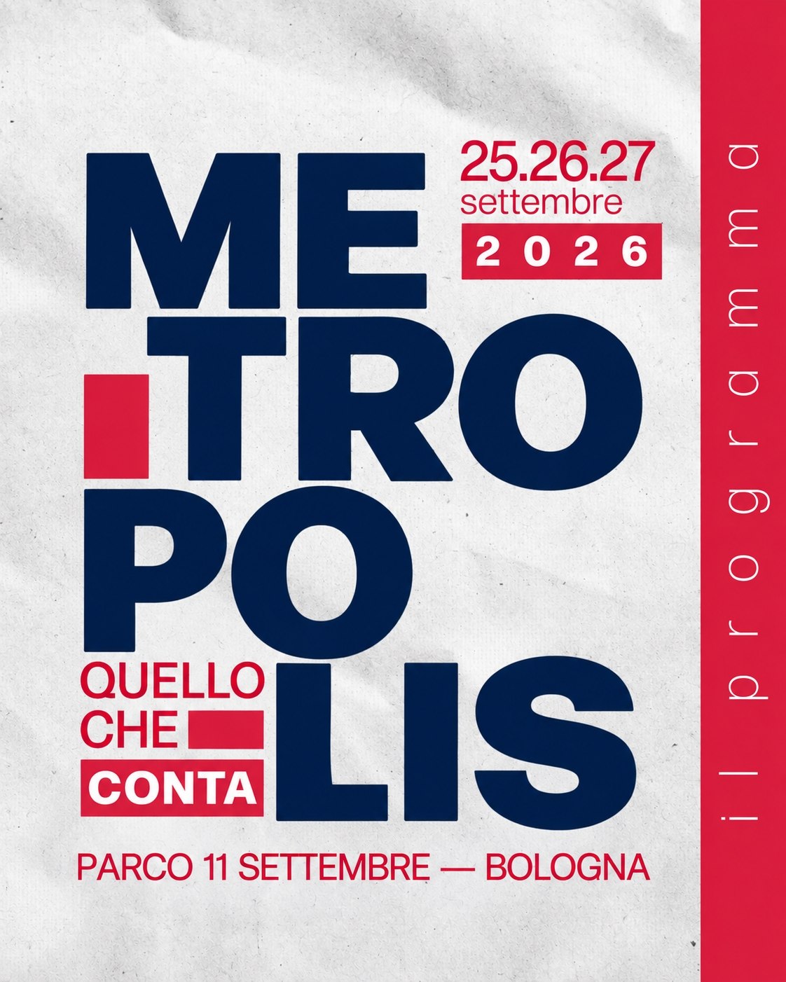 METROPOLIS 2026: IL PROGRAMMA!